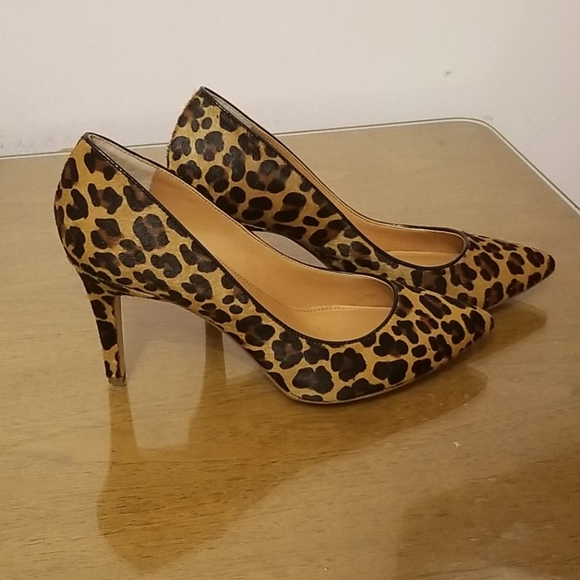 J. Crew Shoes - Womens J crew leopard heels 8.5